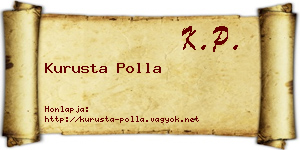 Kurusta Polla névjegykártya